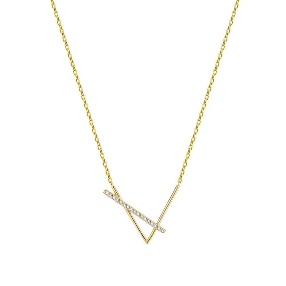 *NEW 925 Sterling Silver Diamond Spike Necklace - Picture 9 of 9